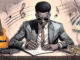Songwriter armed with a guitar trumpet and piano